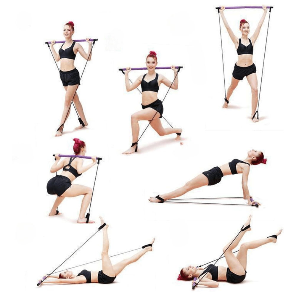 Portable Pilates Stretch Bar - At Home or Travel Workout Bar - Aussie Alchemy