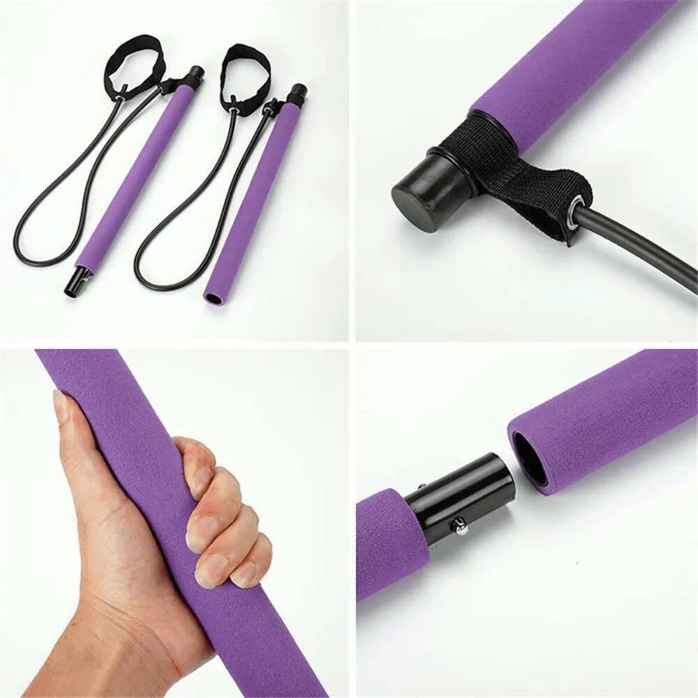 Portable Pilates Stretch Bar - At Home or Travel Workout Bar - Aussie Alchemy
