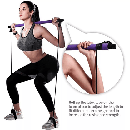 Portable Pilates Stretch Bar - At Home or Travel Workout Bar - Aussie Alchemy