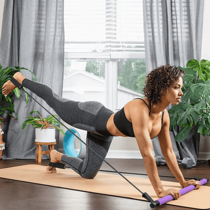 Portable Pilates Stretch Bar - At Home or Travel Workout Bar - Aussie Alchemy